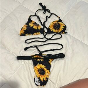 Sunflower Print Bikini